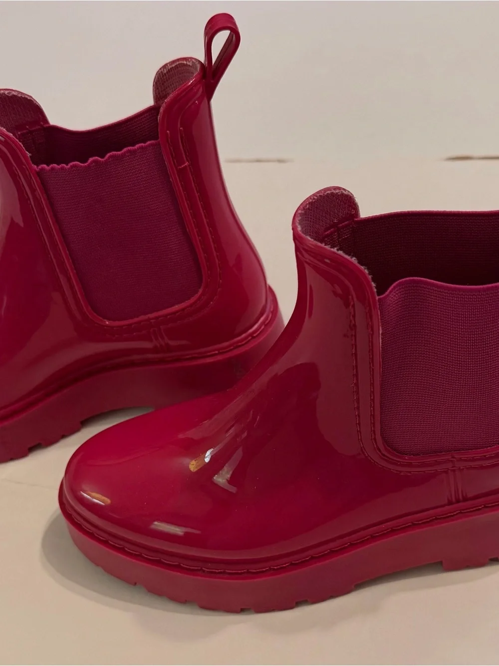 Esos Design short rubber boots galoshes sz 6